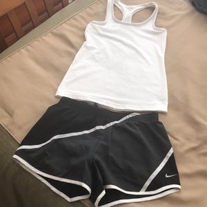 Nike shorts & champion tank
